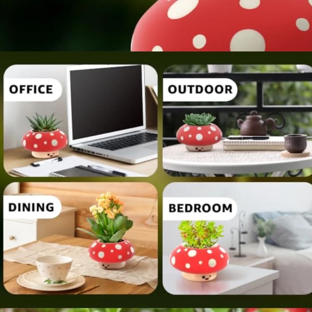 Shumiez Mushroom Planter, NIB 🍄 🌱 - Picture 9 of 16